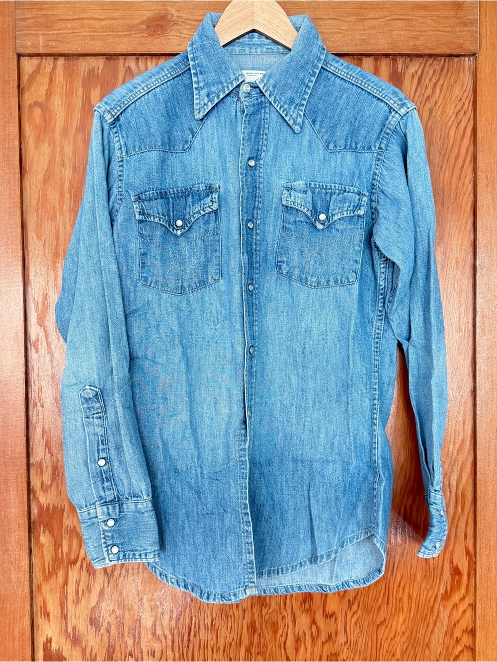 Vintage Big Mac JCPenny’s western denim pearl snap shirt